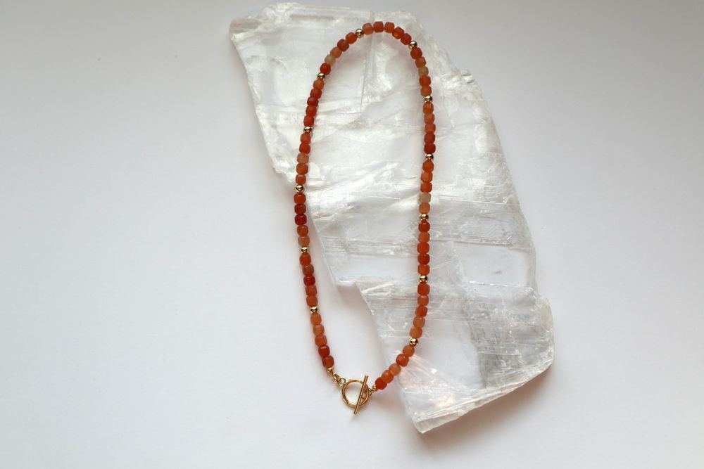 Solara - Orange Aventurine Necklace
